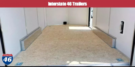 New 7.5 X 14 CARGO ENCLOSED REAR RAMP DOOR TANDEM AXLE ALL ALUMINUM LIGHTNING
