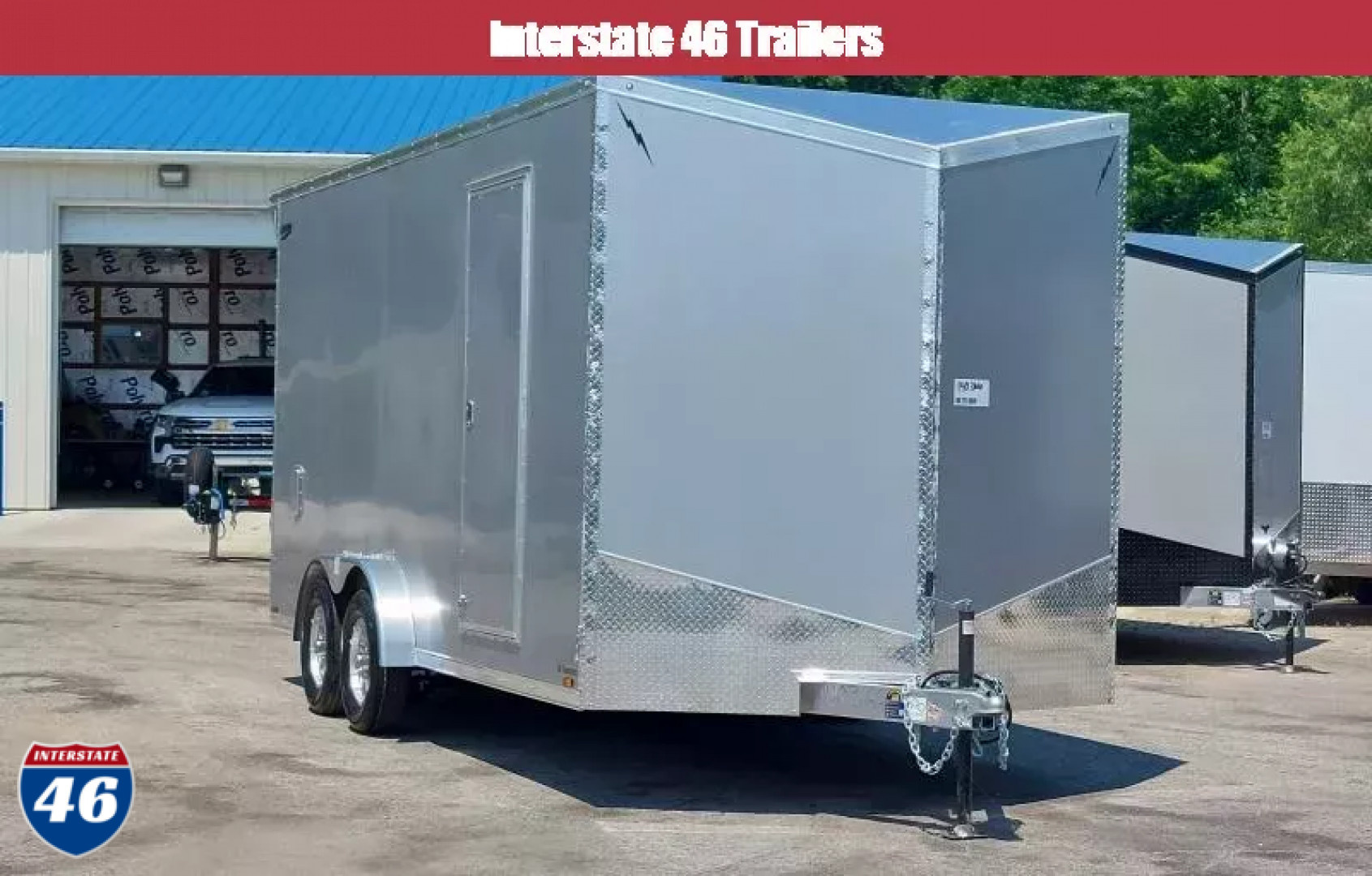 New 7.5 X 18 CARGO ENCLOSED ALL ALUMINUM 2025 TANDEM AXLE POLYCOR EXTERIOR