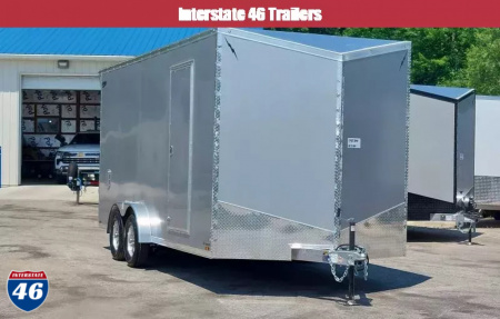 New 7.5 X 18 CARGO ENCLOSED ALL ALUMINUM 2025 TANDEM AXLE POLYCOR EXTERIOR