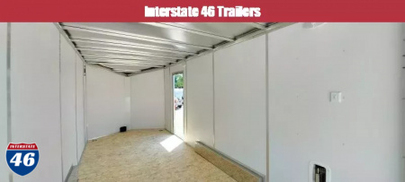 New 7.5 X 18 CARGO ENCLOSED ALL ALUMINUM 2025 TANDEM AXLE POLYCOR EXTERIOR