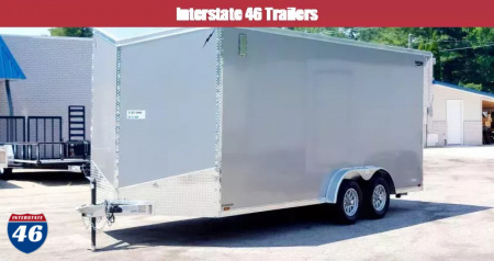 New 7.5 X 18 CARGO ENCLOSED ALL ALUMINUM 2025 TANDEM AXLE POLYCOR EXTERIOR