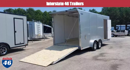 New 7.5 X 18 CARGO ENCLOSED ALL ALUMINUM 2025 TANDEM AXLE POLYCOR EXTERIOR