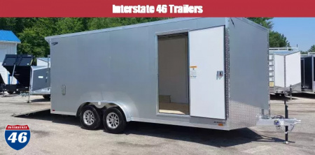 New 7.5 X 18 CARGO ENCLOSED ALL ALUMINUM 2025 TANDEM AXLE POLYCOR EXTERIOR