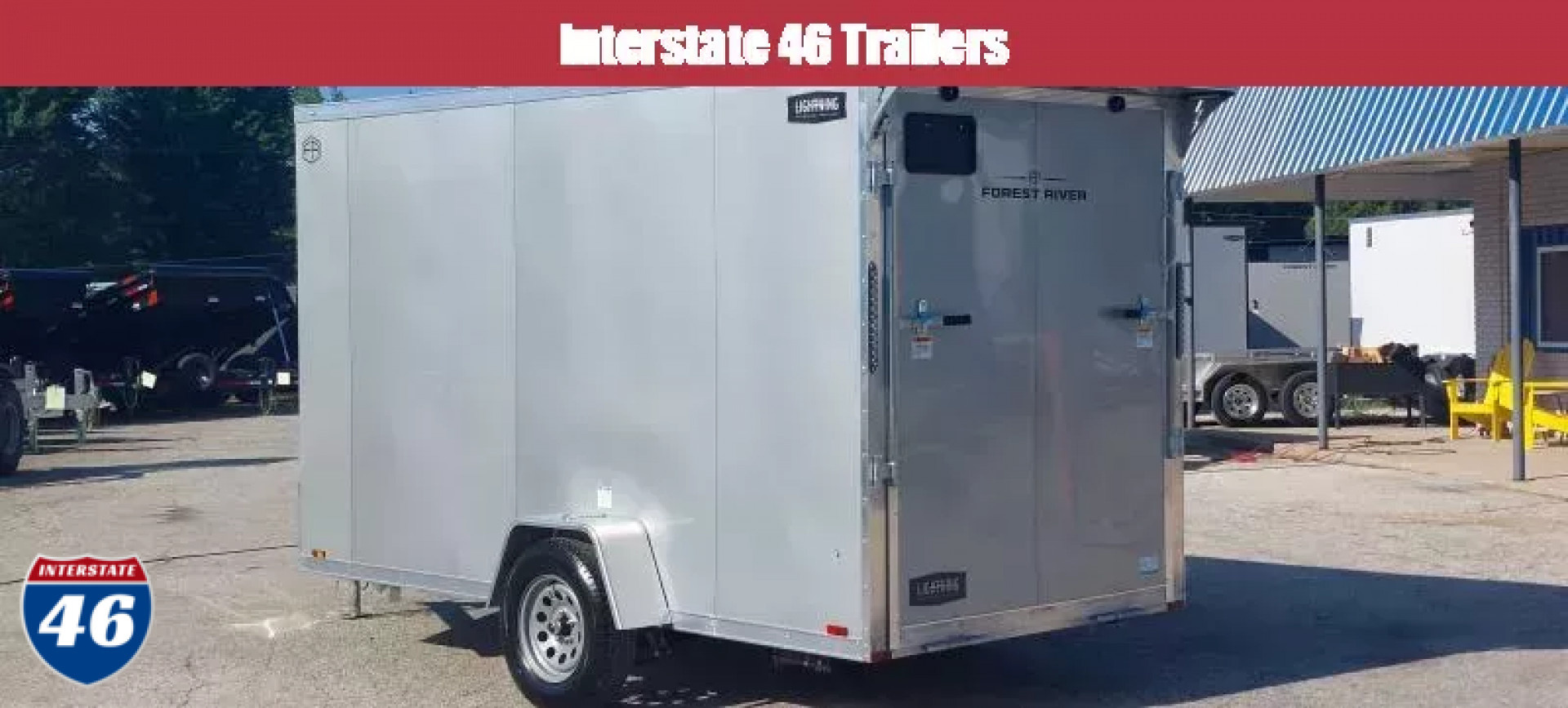 New 6 X 12 CARGO ENCLOSED 2026 LIGHTNING ALL ALUMINUM SINGLE AXLE