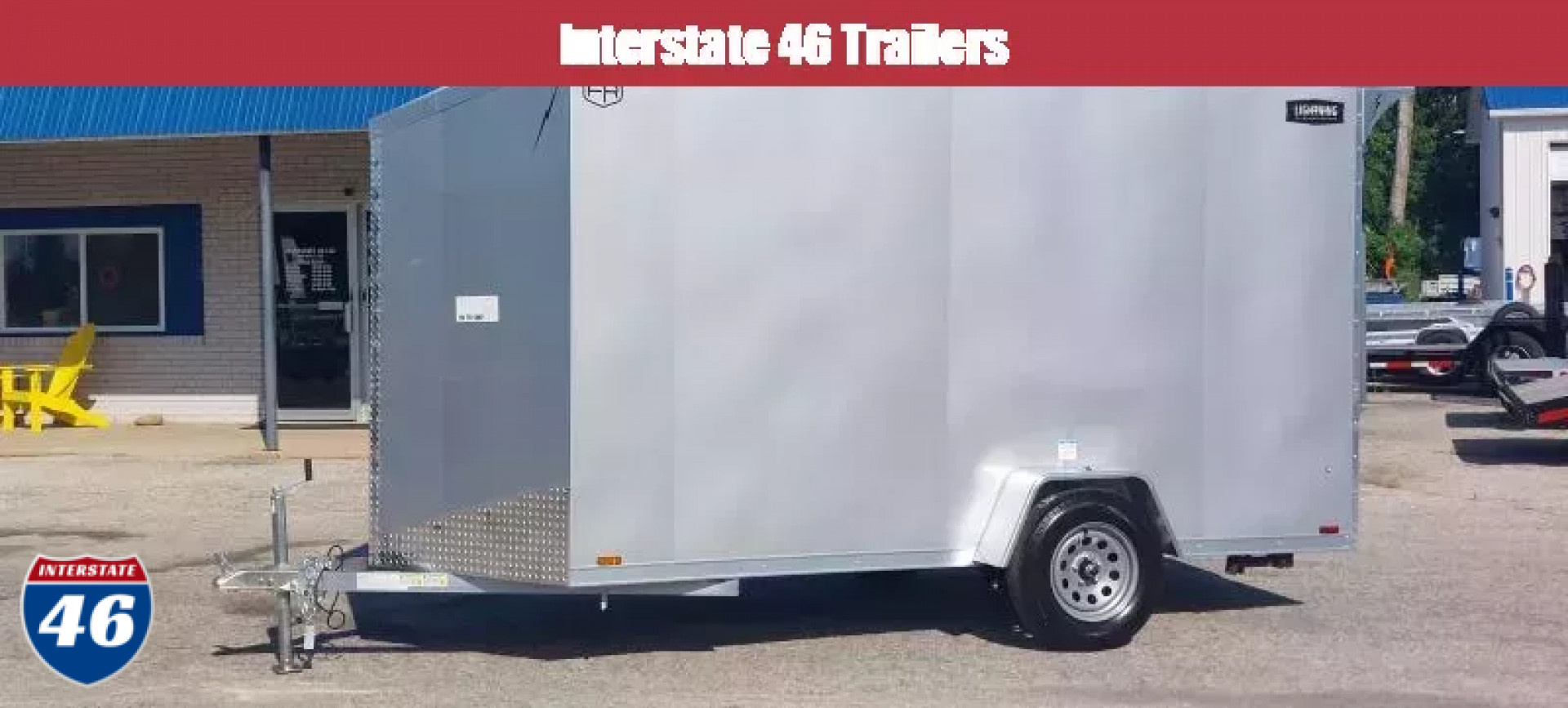 New 6 X 12 CARGO ENCLOSED 2026 LIGHTNING ALL ALUMINUM SINGLE AXLE