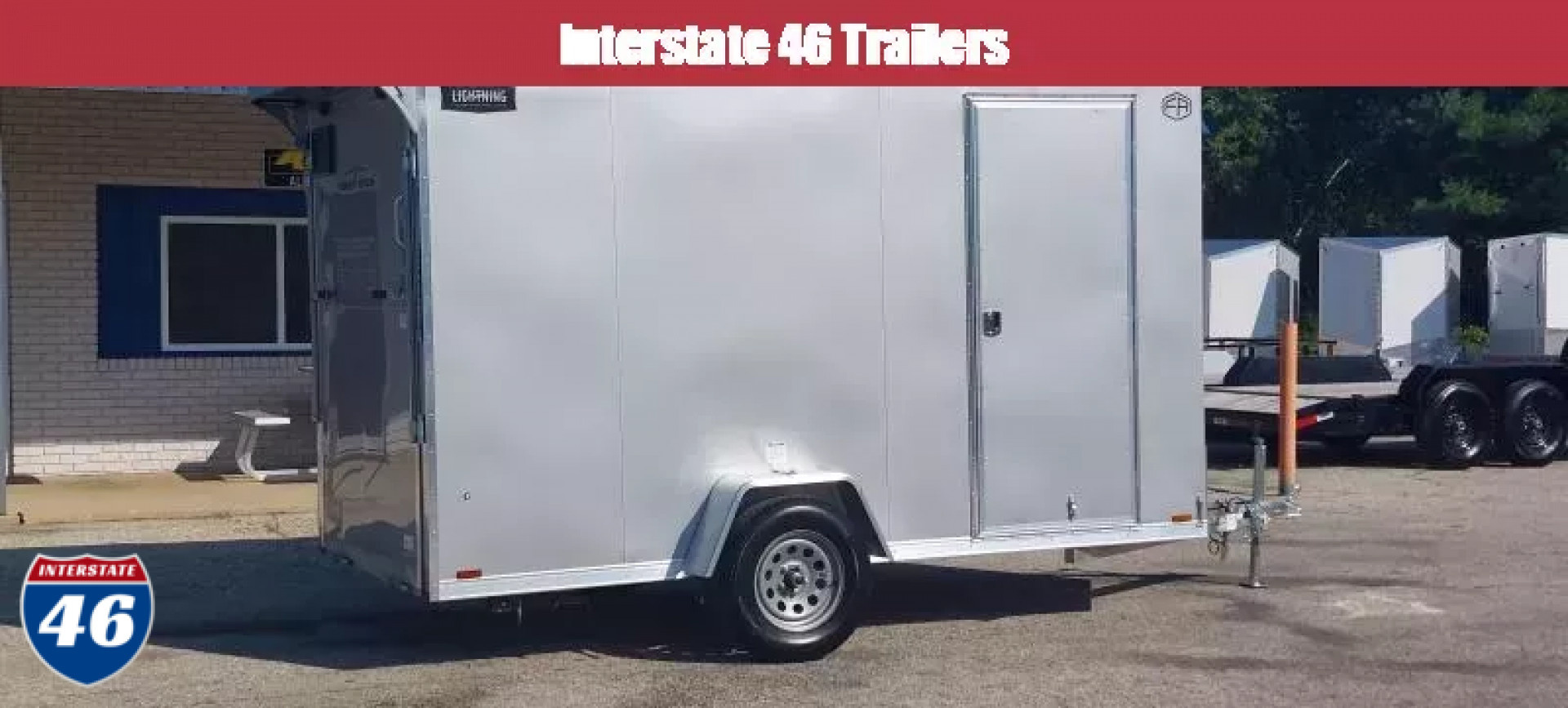 New 6 X 12 CARGO ENCLOSED 2026 LIGHTNING ALL ALUMINUM SINGLE AXLE