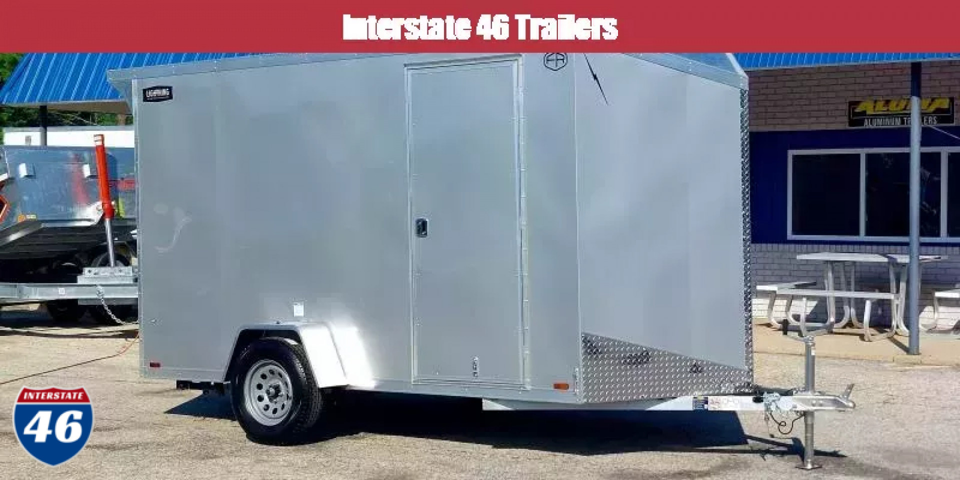 New 6 X 12 CARGO ENCLOSED 2026 LIGHTNING ALL ALUMINUM SINGLE AXLE