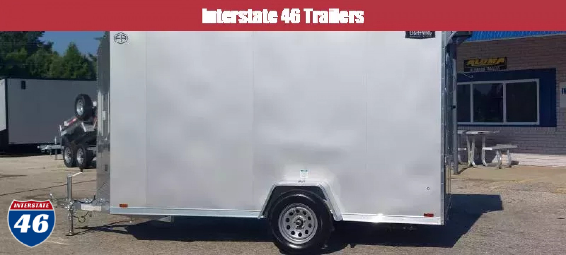 New 6 X 12 CARGO ENCLOSED 2026 LIGHTNING ALL ALUMINUM SINGLE AXLE
