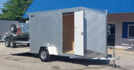 New 6 X 12 CARGO ENCLOSED 2026 LIGHTNING ALL ALUMINUM SINGLE AXLE