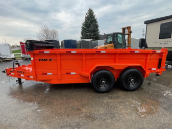 New 2025 Rice Trailers 7X14 Dump Trailer
