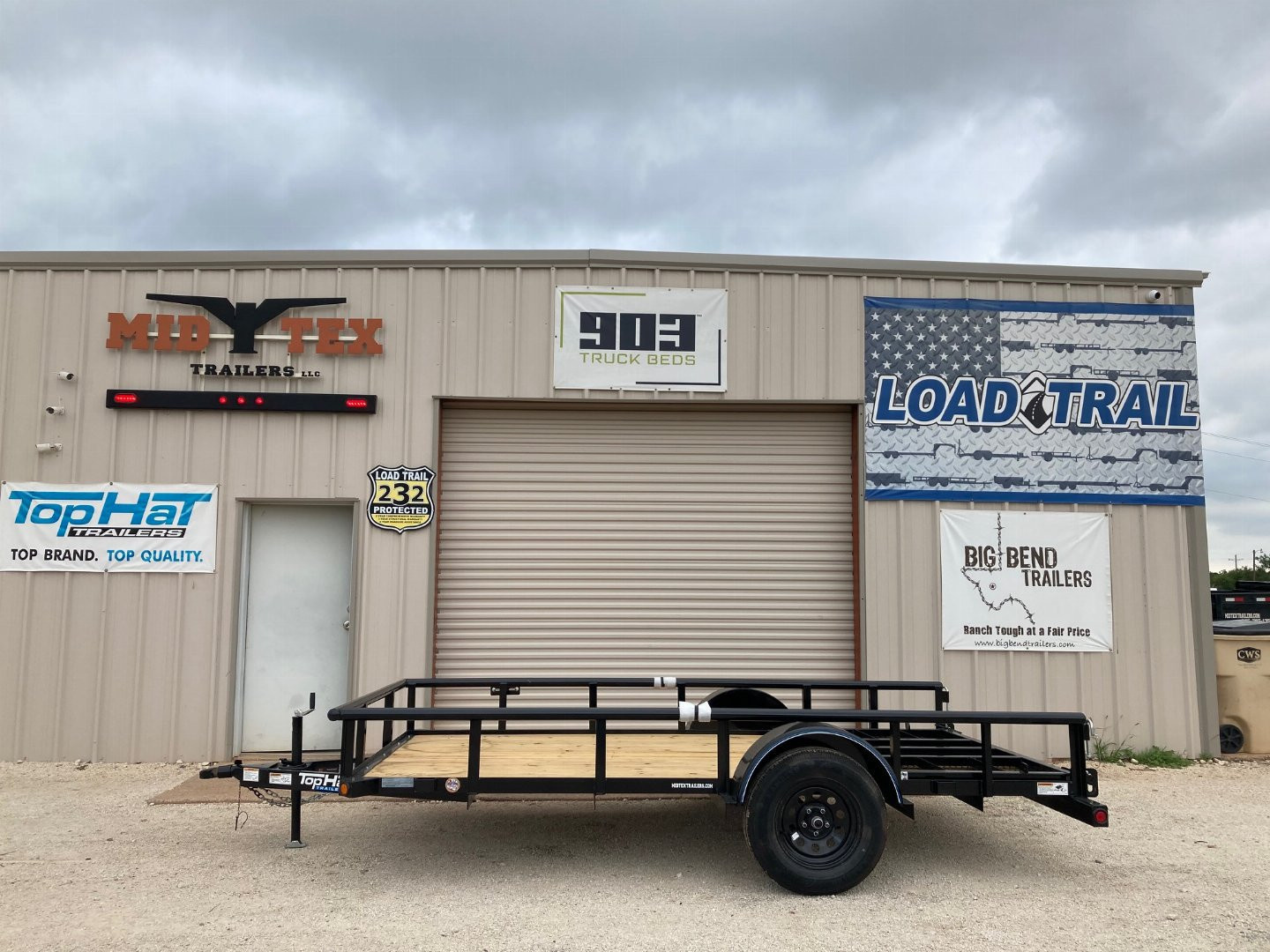 New 2026 Top Hat DSP 12'x77" Utility Trailer