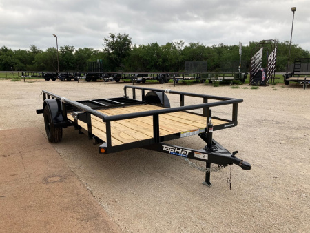 New 2026 Top Hat DSP 12'x77" Utility Trailer