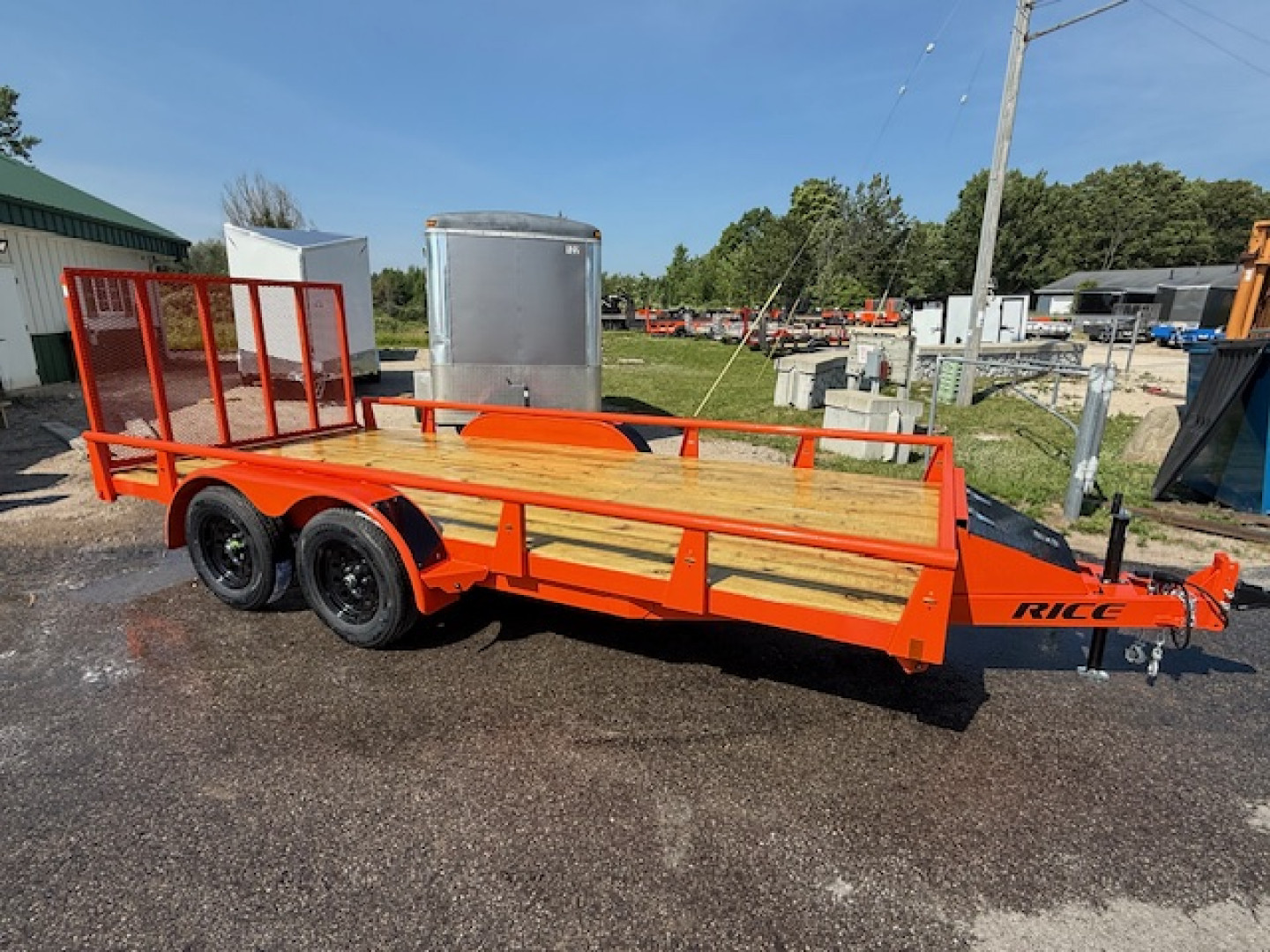 New 2025 Rice Trailers 82"x16 Utility Trailer