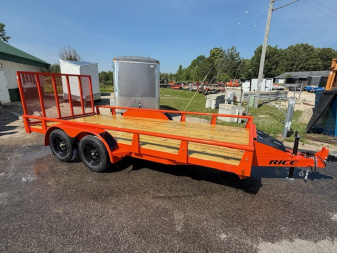 New 2025 Rice Trailers 82"x16 Utility Trailer
