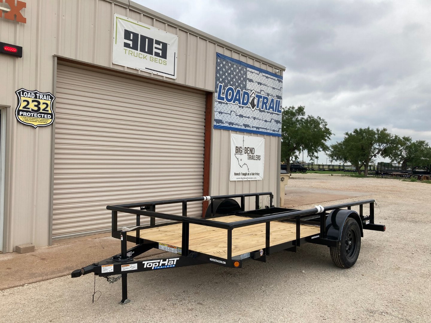 New 2026 Top Hat DSP 12' x 77" Utility Trailer