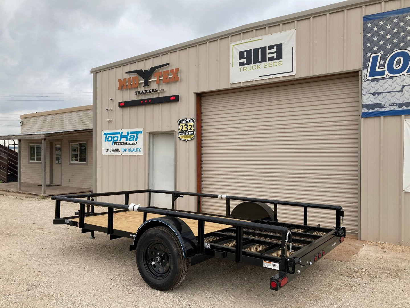 New 2026 Top Hat DSP 12' x 77" Utility Trailer