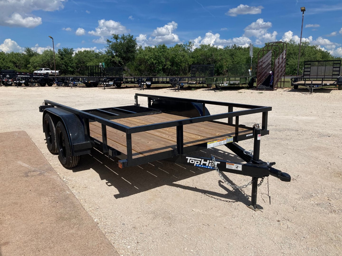 New 2026 Top Hat LDX 12'x77" Utility Trailer