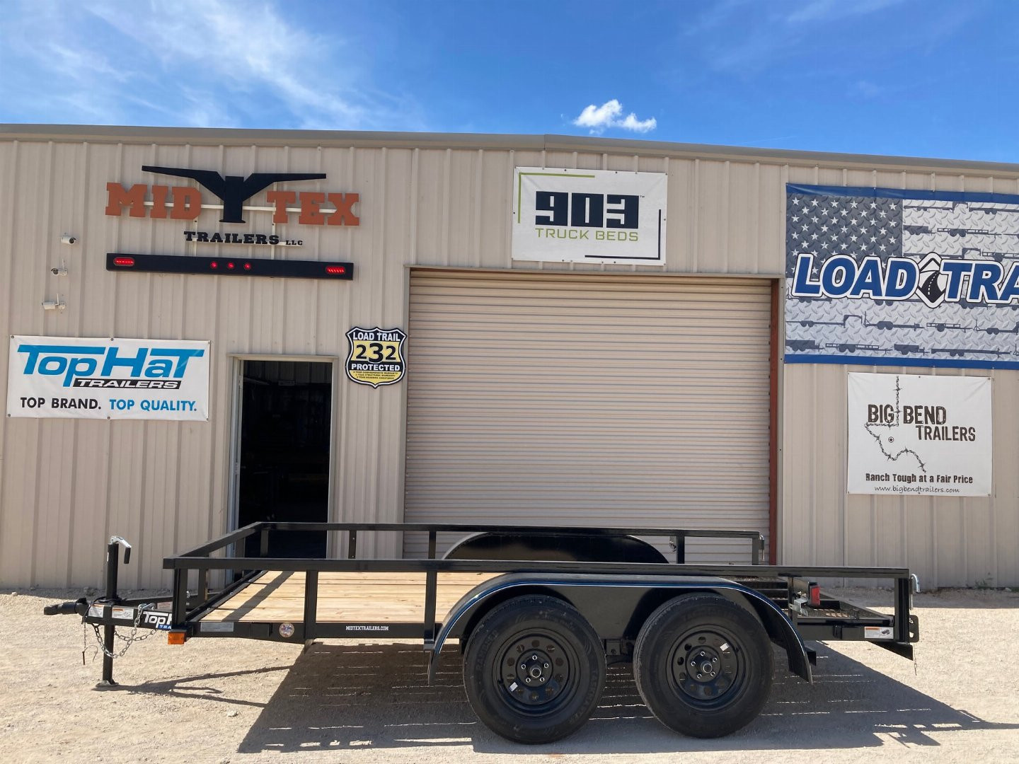New 2026 Top Hat LDX 12'x77" Utility Trailer