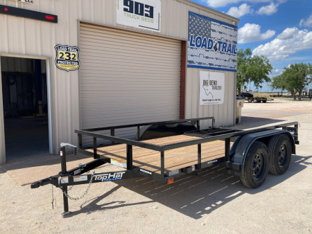 New 2026 Top Hat LDX 12'x77" Utility Trailer