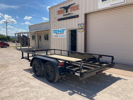 New 2026 Top Hat LDX 12'x77" Utility Trailer