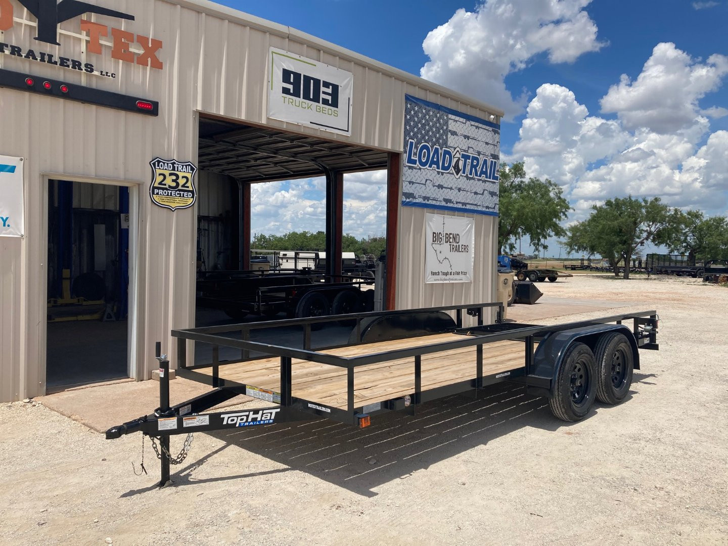 New 2026 TOP HAT TRAILERS LDX 16'x77" Utility Trailer