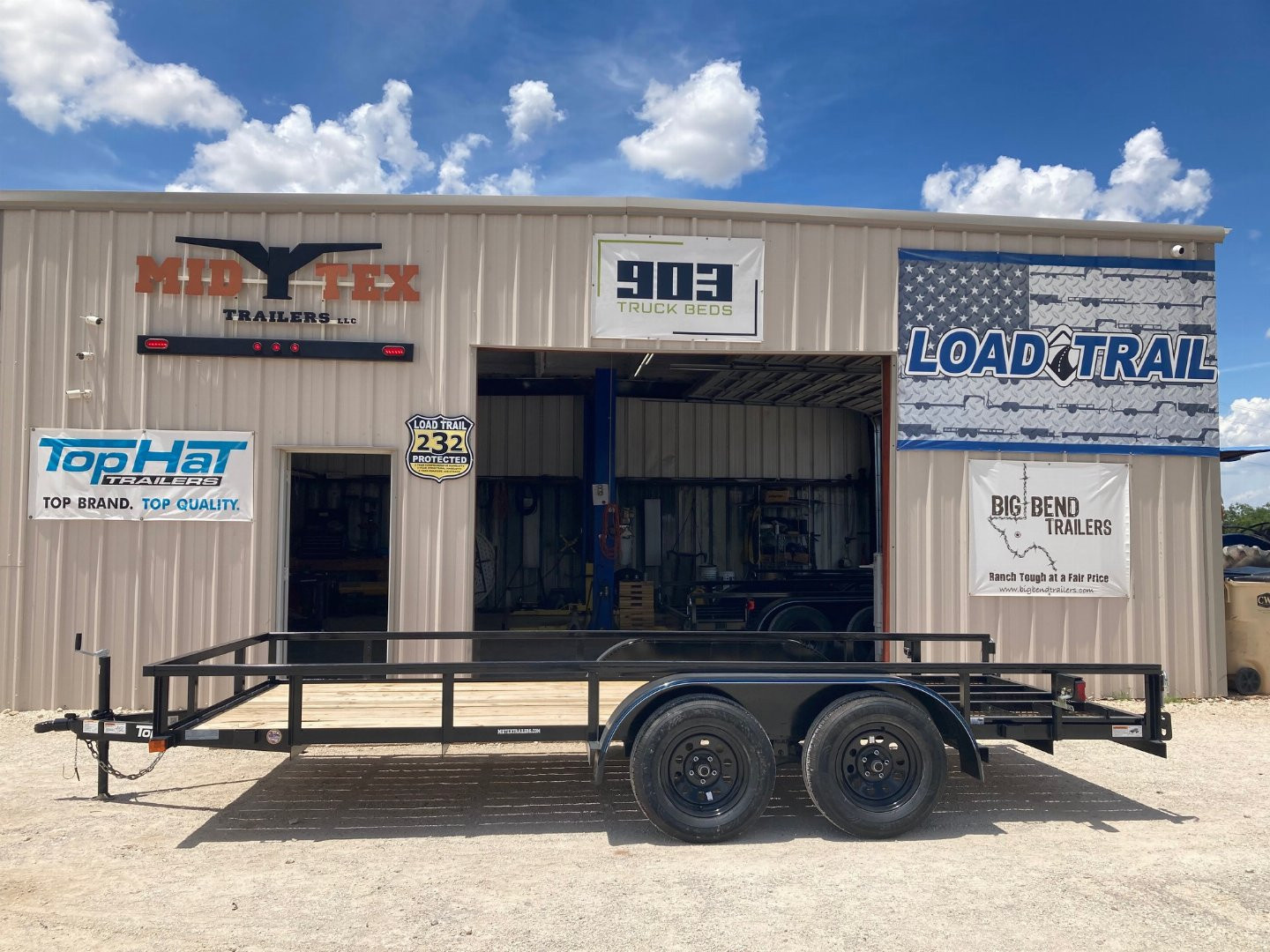 New 2026 TOP HAT TRAILERS LDX 16'x77" Utility Trailer