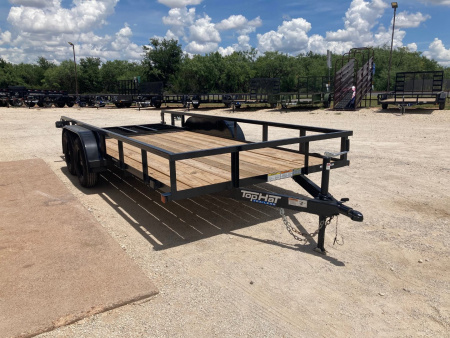 New 2026 TOP HAT TRAILERS LDX 16'x77" Utility Trailer