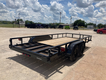 New 2026 TOP HAT TRAILERS LDX 16'x77" Utility Trailer