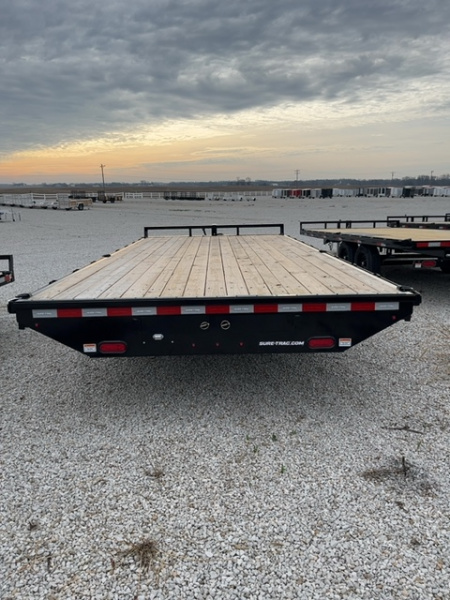 New 2026 Sure-Trac 102 x 18 15K Std Duty Flat Deck Deckover Trailer