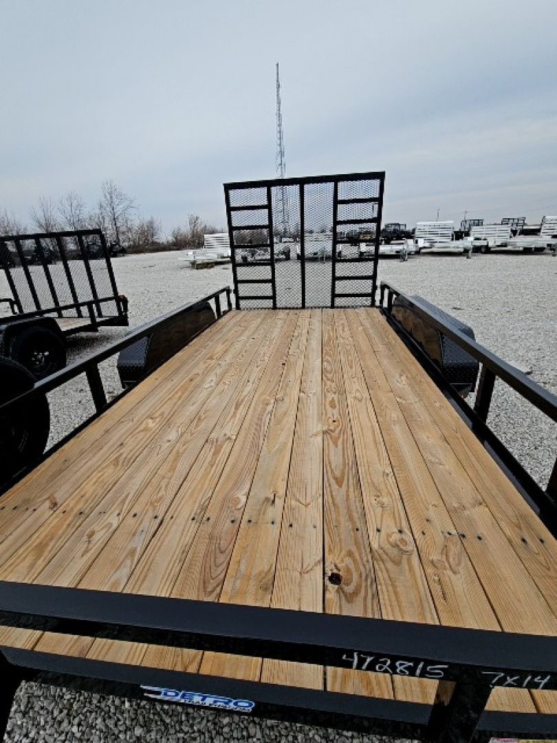 New 2026 Sure-Trac 7 x 14 7K Tube Top Utility Trailer