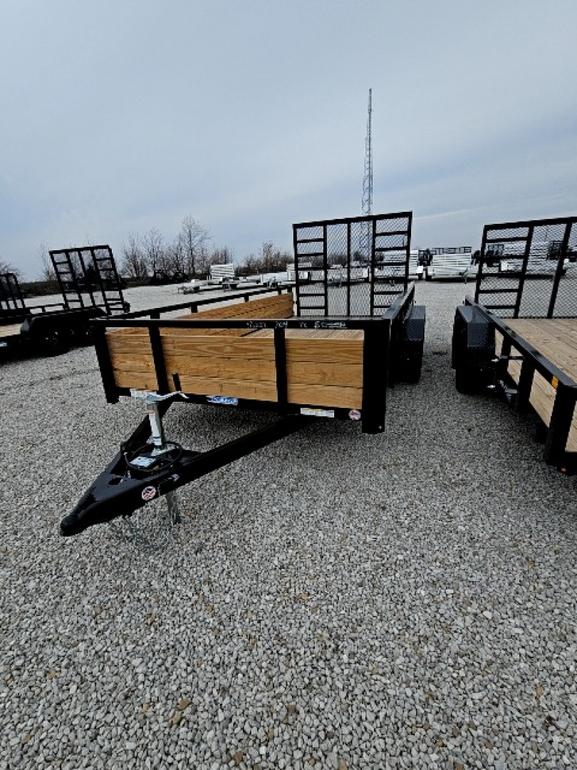 New 2026 Sure-Trac 7 x 14 7K Tube Top Three Board Utility Trailer