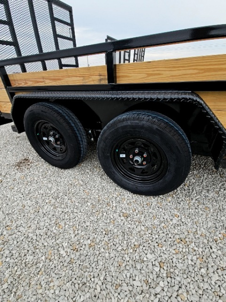 New 2026 Sure-Trac 7 x 14 7K Tube Top Three Board Utility Trailer