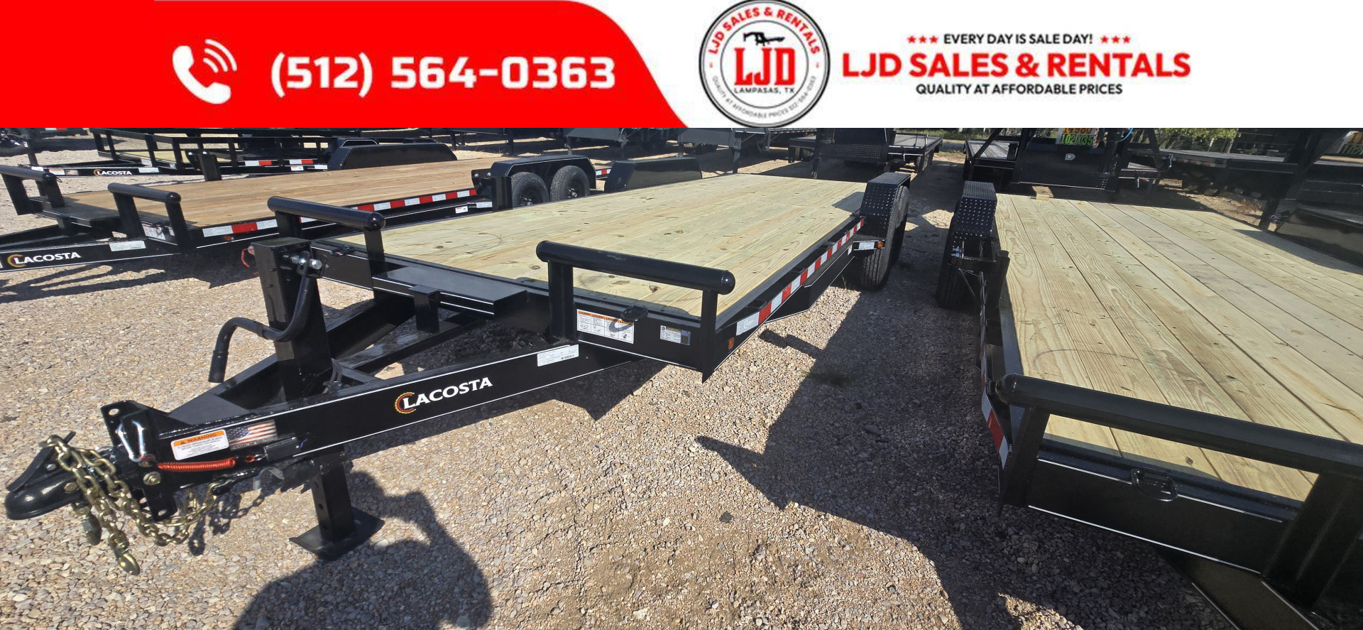 New 2025 Lacosta - 83x22 - Car Hauler Trailer - 14K GVWR
