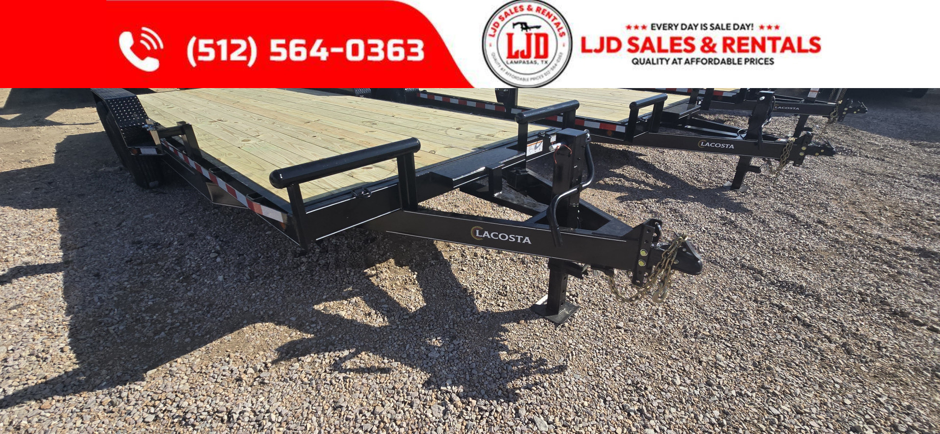 New 2025 Lacosta - 83x22 - Car Hauler Trailer - 14K GVWR