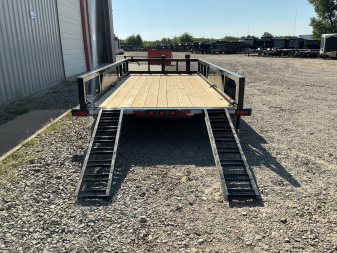 New 2026 PJ 83"x16' Angle Pipetop Trailer – P8