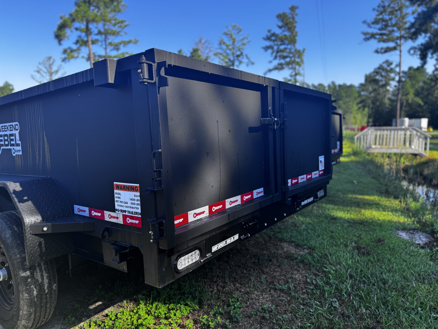 New 2025 U-Dump 83"x14' 14K Rebel Dump Trailer