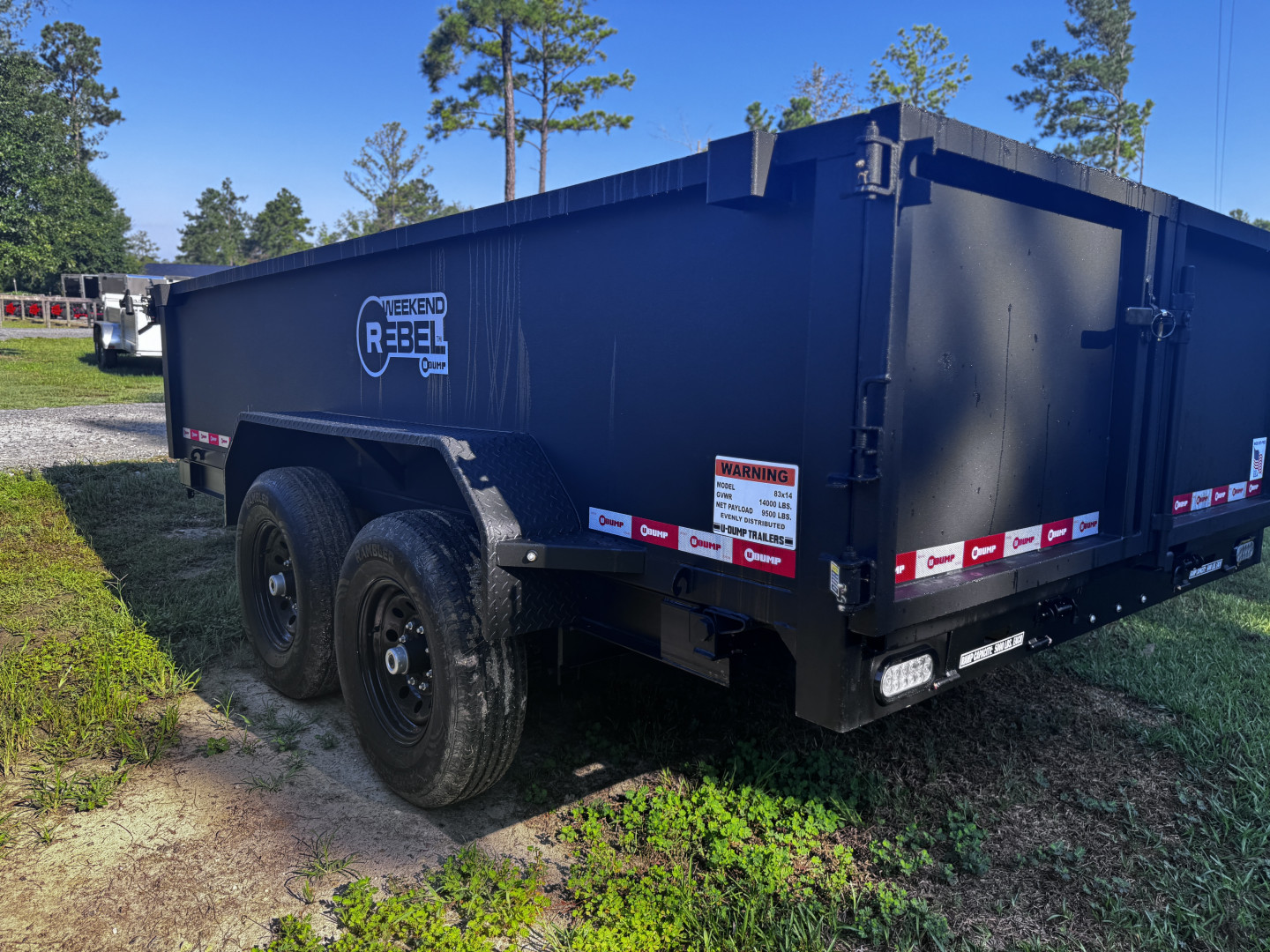 New 2025 U-Dump 83"x14' 14K Rebel Dump Trailer