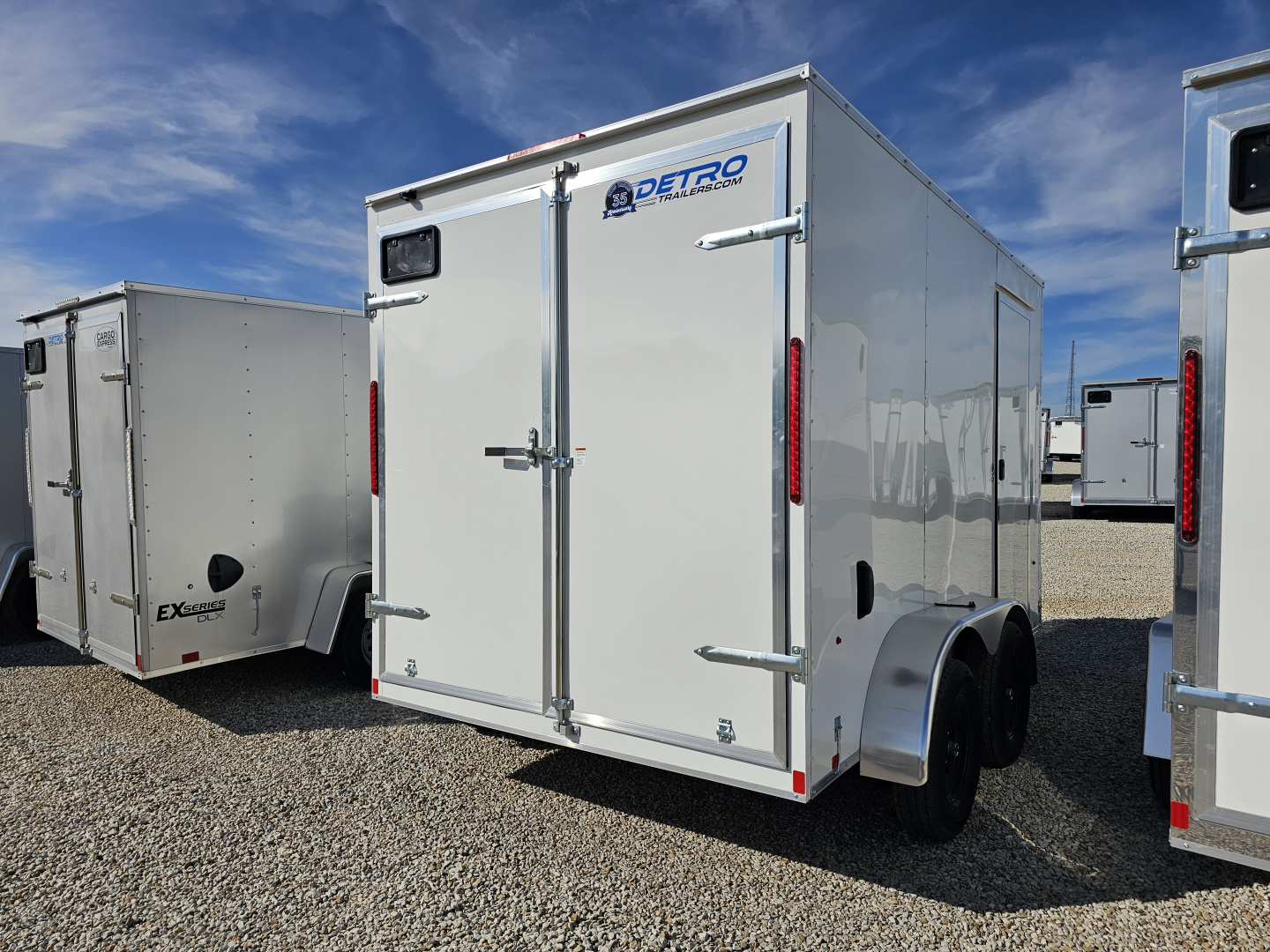 New 2026 Cargo Express EX DLX 7' x 12 7K Double Rear Door Cargo / Enclosed Trailer