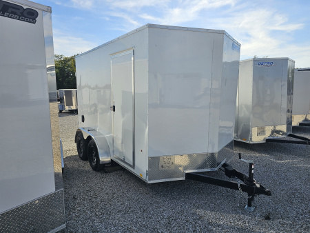 New 2026 Cargo Express EX DLX 7' x 12 7K Double Rear Door Cargo / Enclosed Trailer