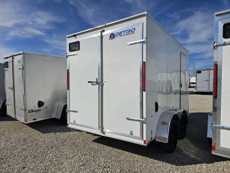 New 2026 Cargo Express EX DLX 7' x 12 7K Double Rear Door Cargo / Enclosed Trailer