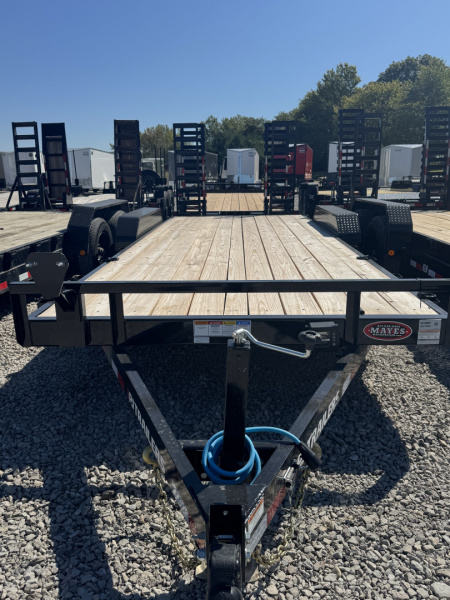 New 2026 PJ TRAILER EQUIPMENT CE202 83X20 TA DOVETAIL W/ STAND UP RAMPS (GVW:9899) BLACK