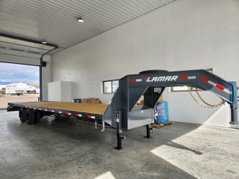 New 2025 Lamar 32' Gooseneck Deckover Trailer 20K