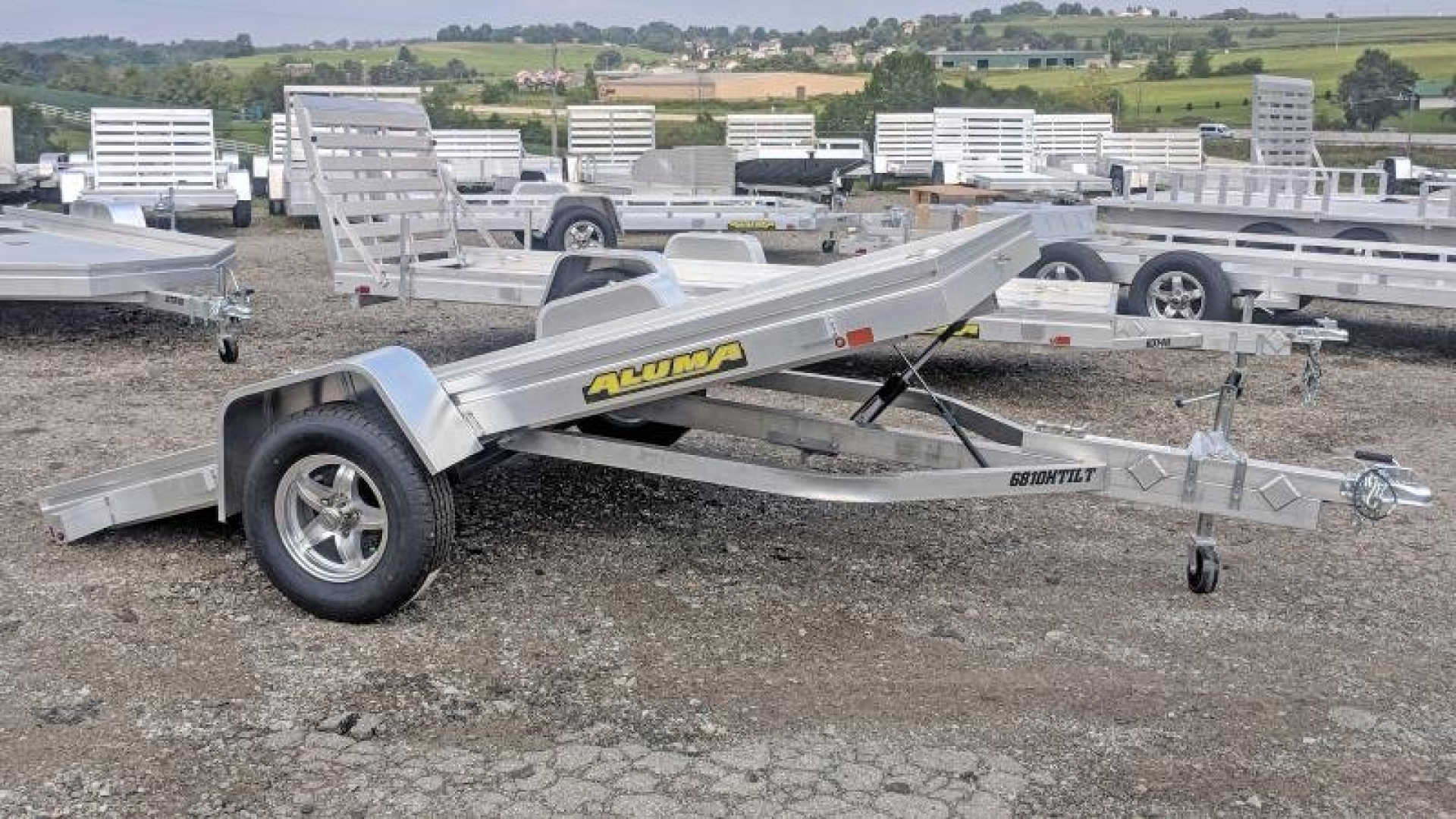 New 2026 Aluma 5'8" x 10' HD Tilt Trailer