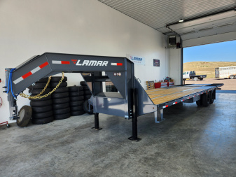 New 2025 Lamar 32' Gooseneck Deckover Trailer 24K
