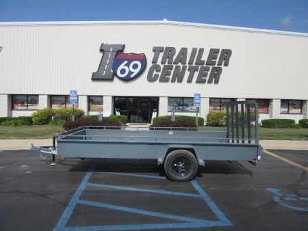 New 2024 Midsota 7x14 Steel High Side HNUSS8214-BP-030 Utility Trailer