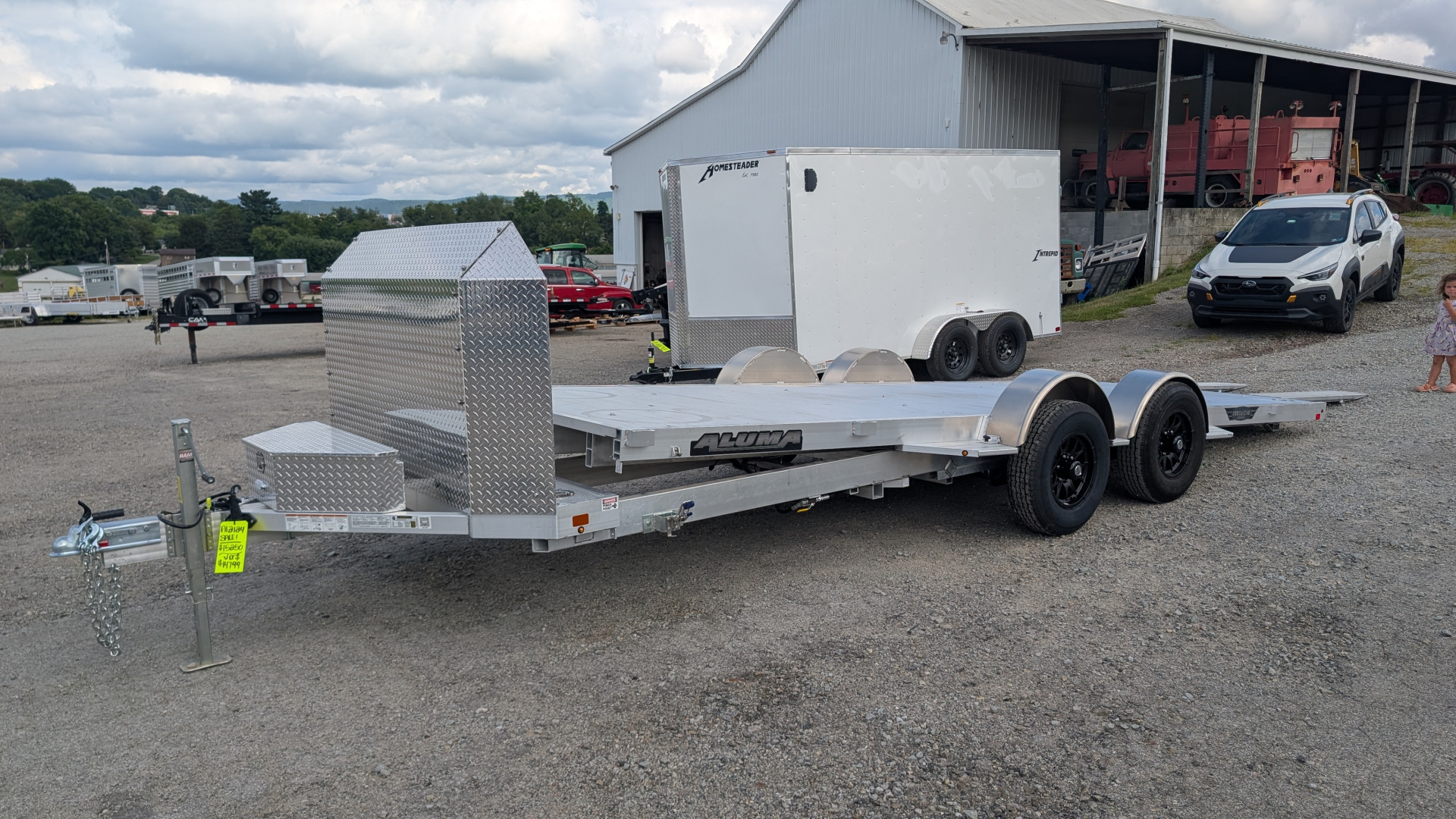 New 2026 Aluma HD 20' (20" Stationary + 20'5" Tilt) Executive Series LP Tilt Car Hauler w/ 50" Ramps - ZERO DEGREE APPROACH!!!