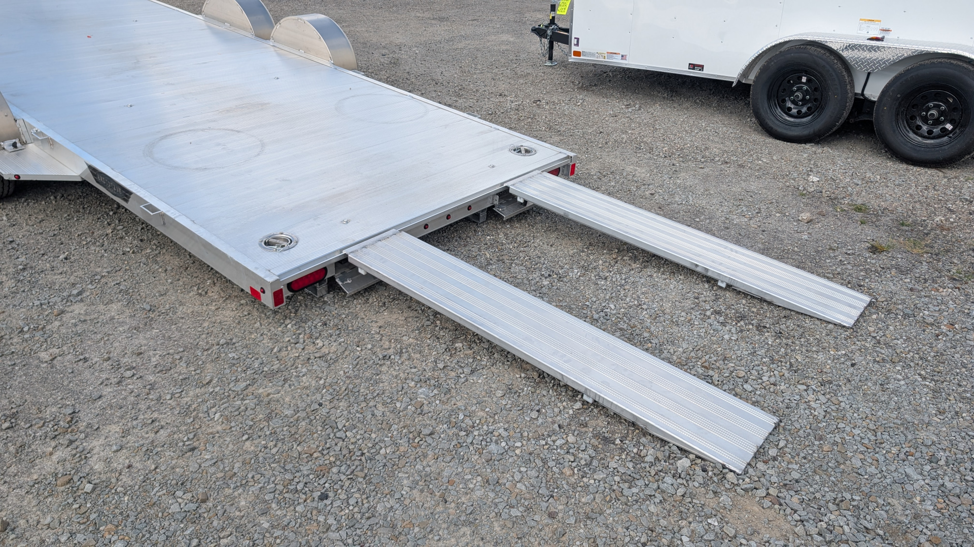 New 2026 Aluma HD 20' (20" Stationary + 20'5" Tilt) Executive Series LP Tilt Car Hauler w/ 50" Ramps - ZERO DEGREE APPROACH!!!