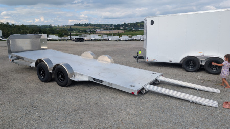 New 2026 Aluma HD 20' (20  Stationary + 20'5  Tilt) Executive Series LP Tilt Car Hauler w/ 50  Ramps - ZERO DEGREE APPROACH!!!