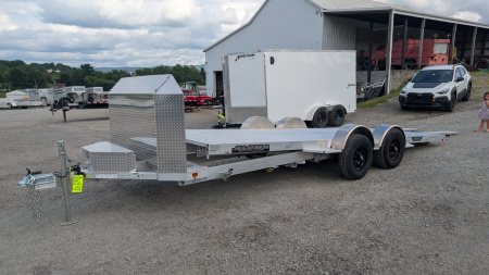 New 2026 Aluma HD 20' (20" Stationary + 20'5" Tilt) Executive Series LP Tilt Car Hauler w/ 50" Ramps - ZERO DEGREE APPROACH!!!