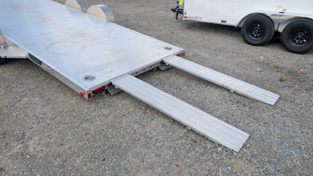 New 2026 Aluma HD 20' (20" Stationary + 20'5" Tilt) Executive Series LP Tilt Car Hauler w/ 50" Ramps - ZERO DEGREE APPROACH!!!